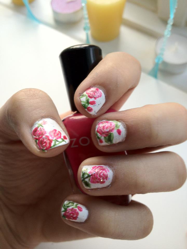 Huma says... Rose Garden Nails