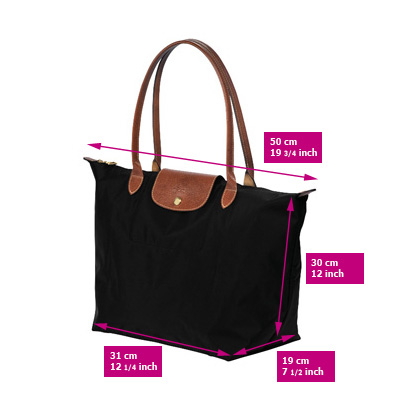 longchamp sizes cm