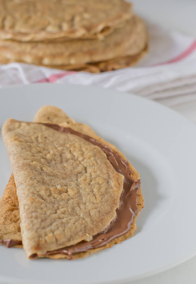 Crepes with Nutella via danceofstoves.com Crepes with Nutella via danceofstoves.com