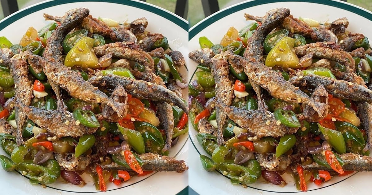 Layang Goreng Kering Siram Sambel Iris Bawang Resep