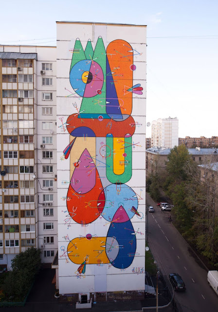 Street Art By Sixes Paredes For LGZ Festival In Moscow, Russia. 3