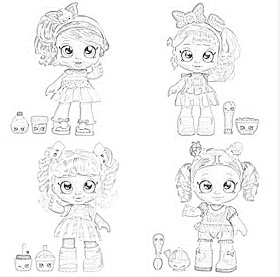 Kindi Kids Dolls Coloring Pages coloring.filminspector.com
