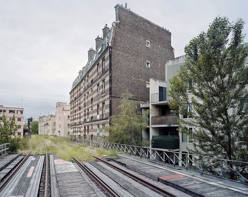 Paris abandoned Ring Railway Track Chemin de fer de Petite Ceinture, stretching 32 kilometers, connecting all major railway stations within the city walls during the Industrial Revolution.