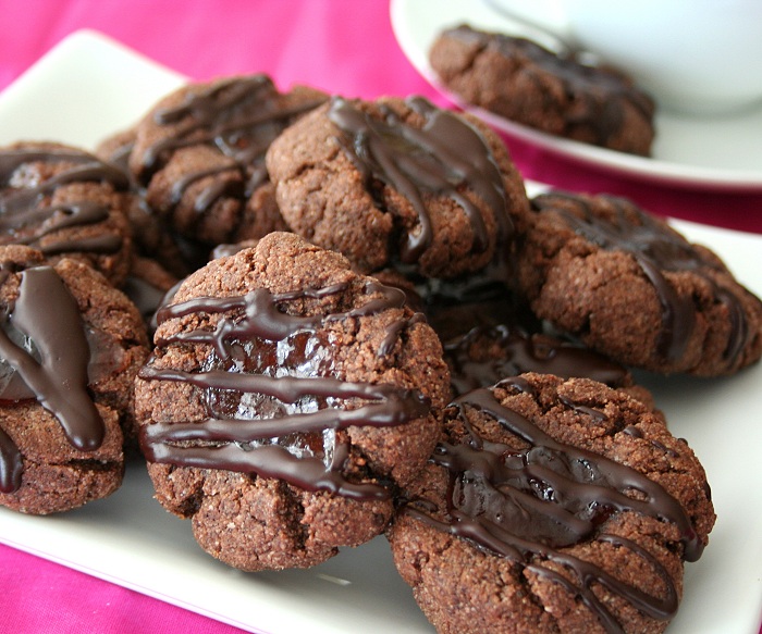 Chocolate Raspberry Thumbprint Cookies Recipe Raspberry