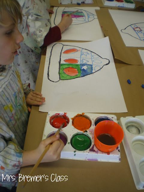 Winter art activities for Kindergarten based on the books The Hat and The Mitten by Jan Brett