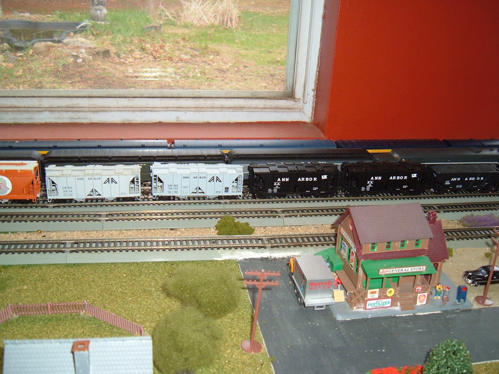 Barry's Model Railroad My Ann Arbor HO Scale Freight Train