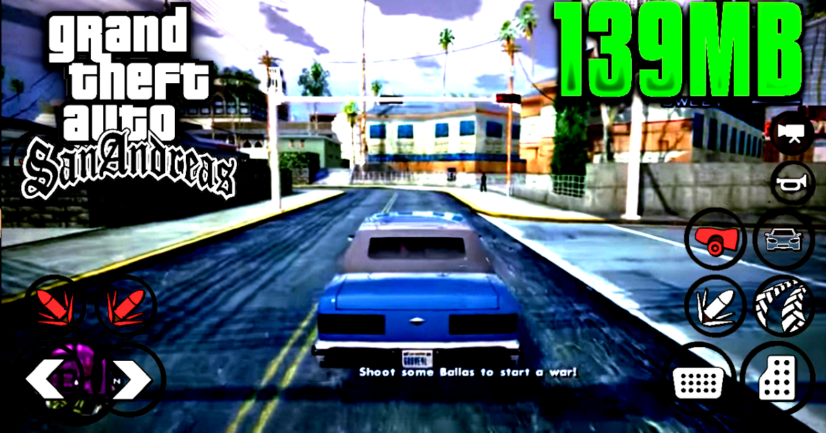 [139MB]Download GTA San Andreas LITE v1.08 & 2.00 Android Super Compressed
