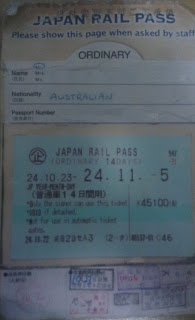 Photo of the new Japan rail pass (Back)