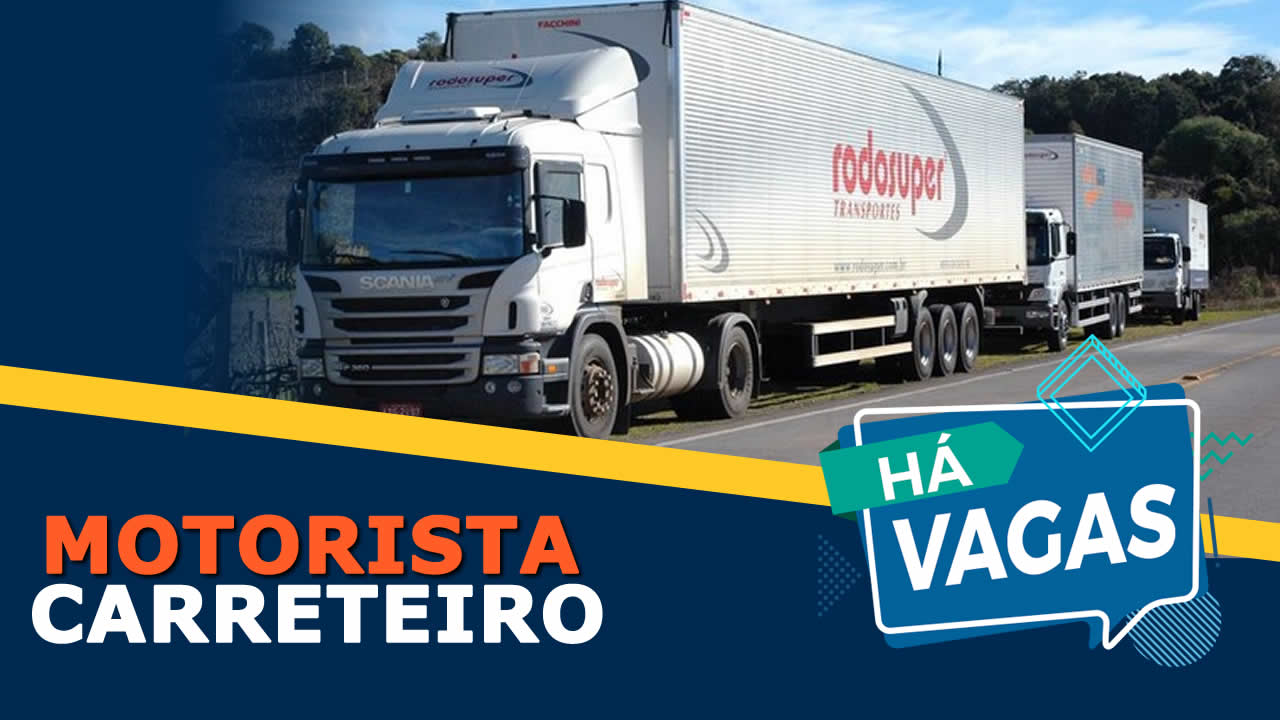 vaga para motorista carreteiro