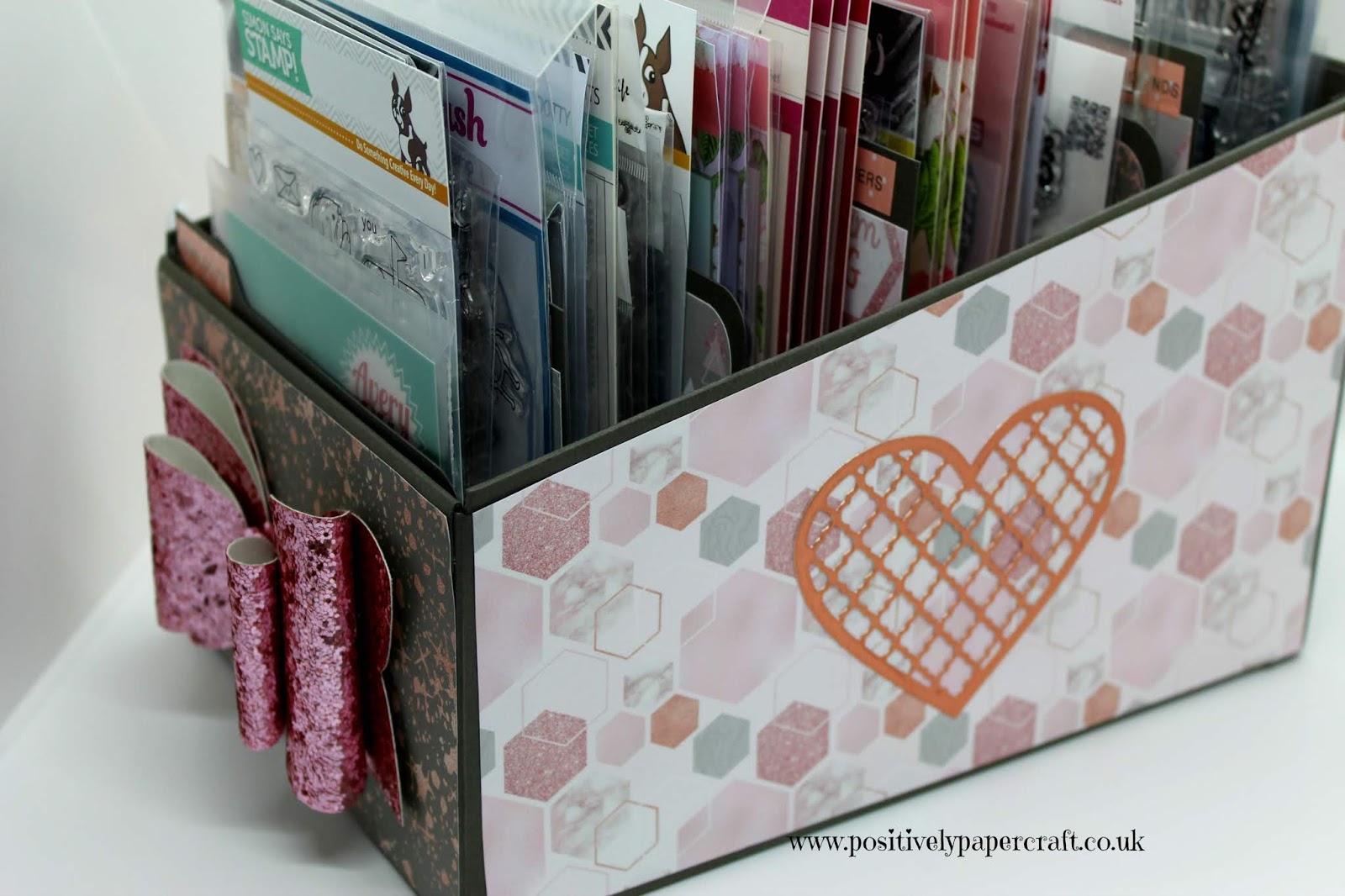 Positively papercraft Stamp Storage Box With Matching DividersMore Craft Room Storage!