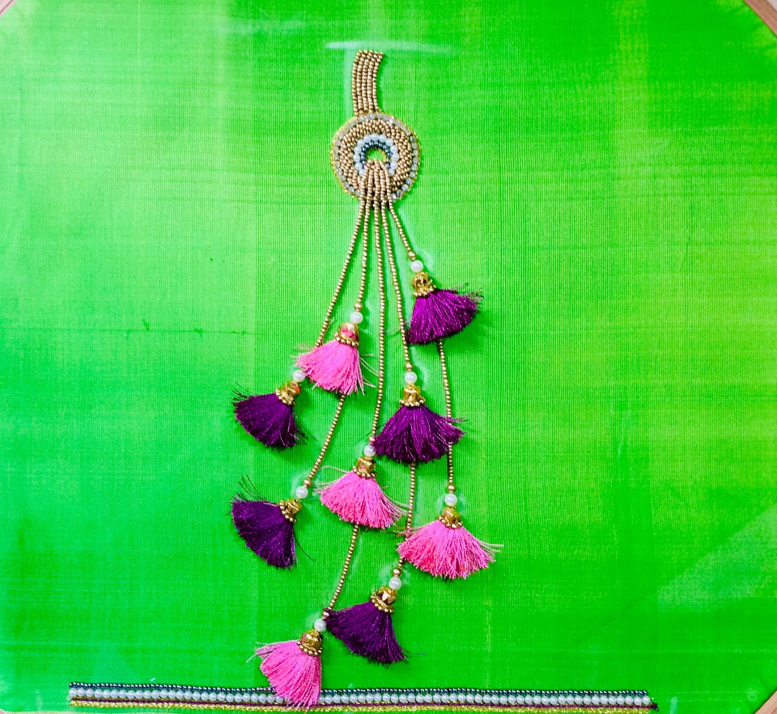 Easy tassel design on blouse