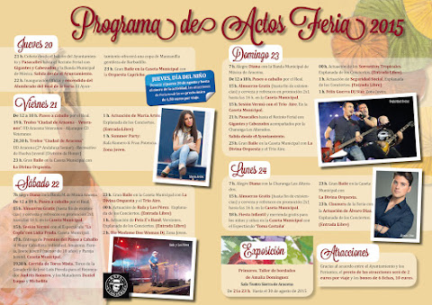 Aracena - Programa de Feria 2015