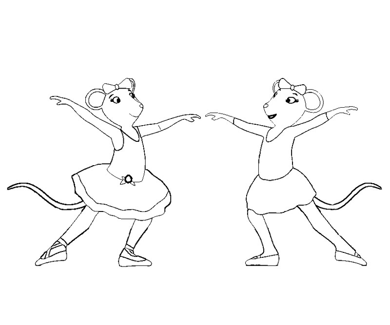 Angelina Ballerina Coloring Pages - Angelina Ballerina Coloring Page 