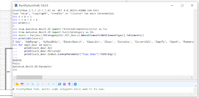 python-catalin: IronPython 2.7.7 : Intro on RevitPythonShell.