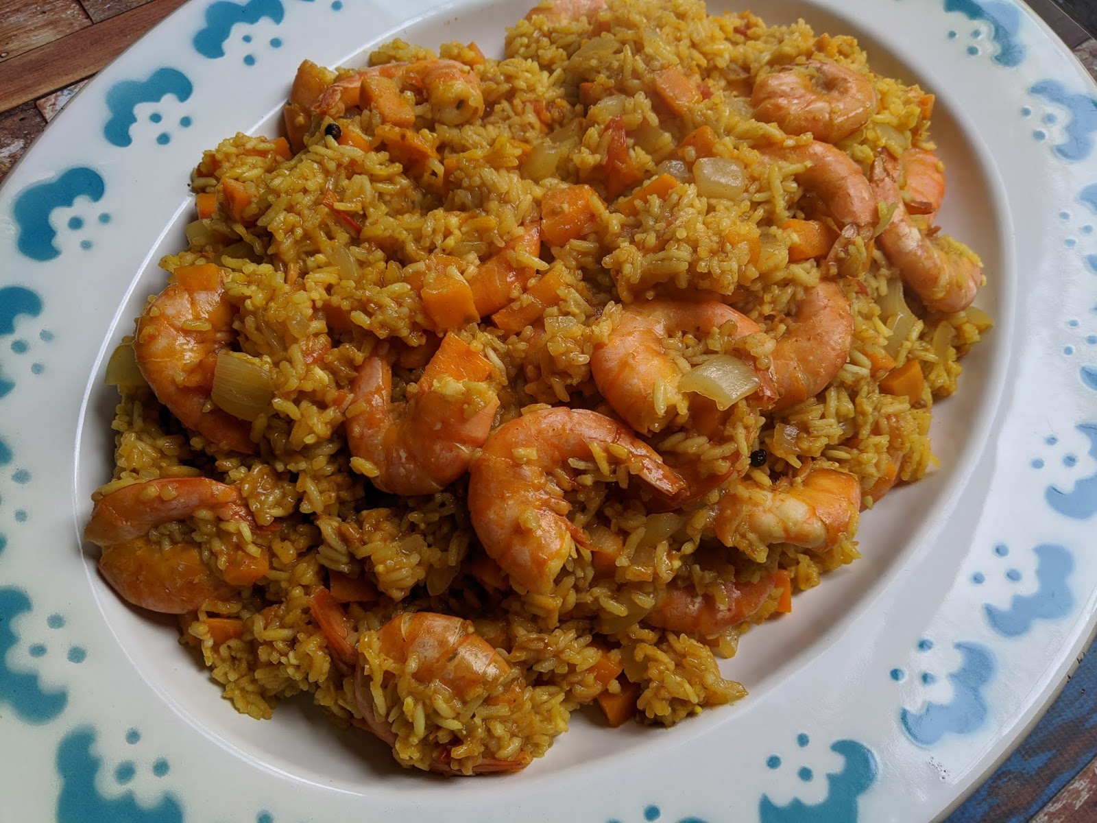 Instant Pot Shrimp Biryani for FishFridayFoodies