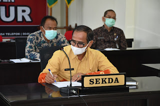 Sekda Aceh Timur Hadiri Rakor, Gubernur Minta Cegah Pemudik Lebaran April 29, 2021