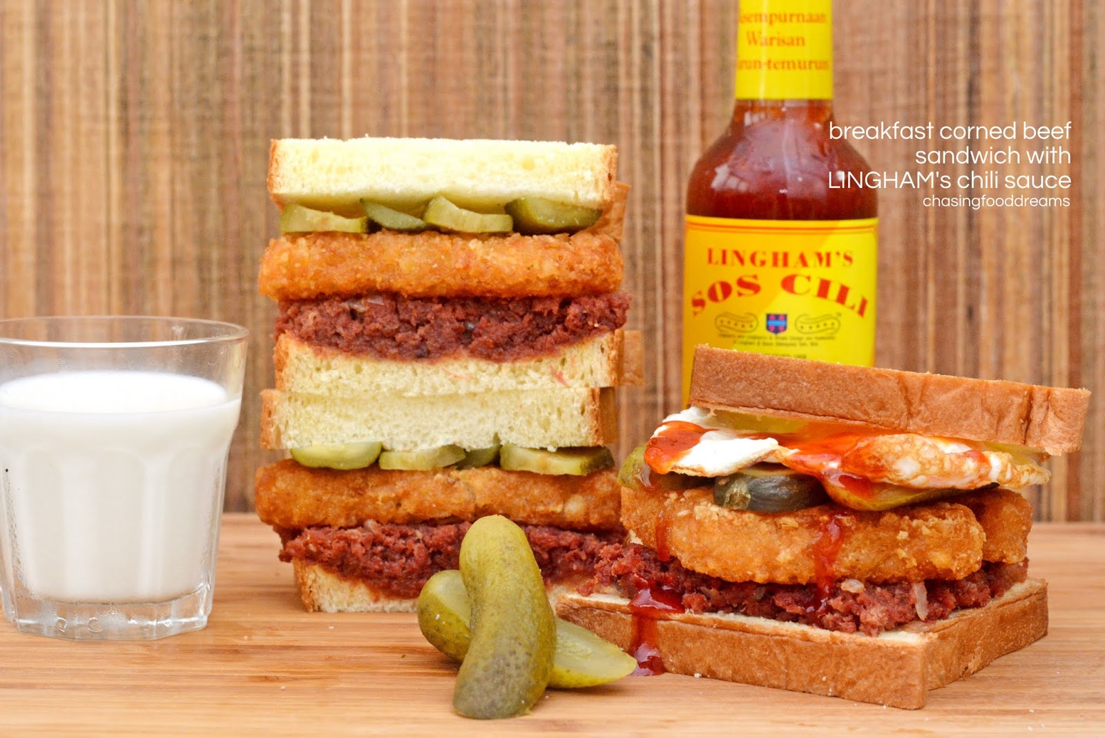 CHASING FOOD DREAMS: Recipe: Breakfast Corned Beef Sandwich with