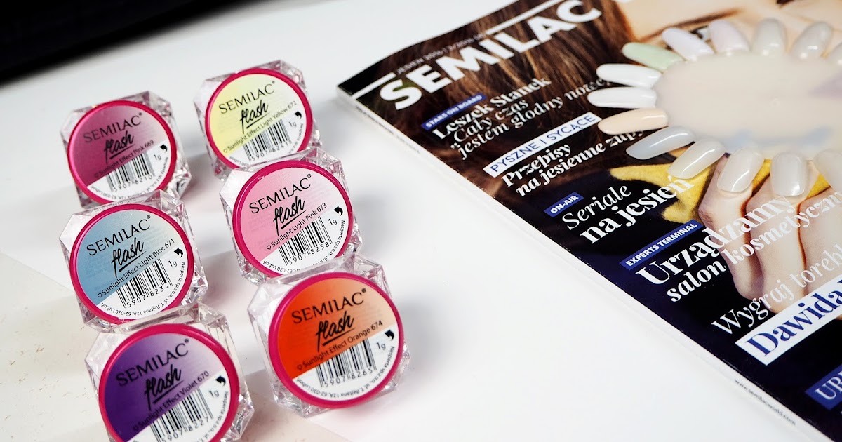 SEMILAC FLASH SUNLIGHT EFFECT ŚWIATŁOCZUŁE PYŁKI, KTÓRE ZMIENIAJĄ KOLOR! Pata bloguje