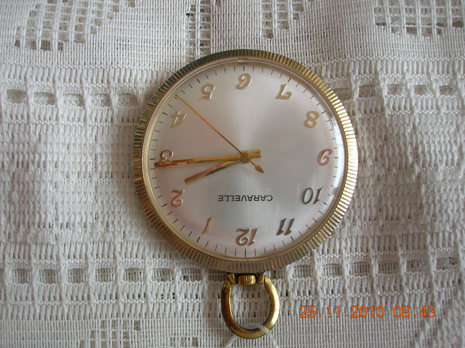 Grandfather Watches BULOVA CARAVELLE GOLD Plated DRESS POCKET WATCH