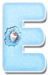 Alfabeto de Olaf para Imprimir Gratis. Frozen Olaf Letters.