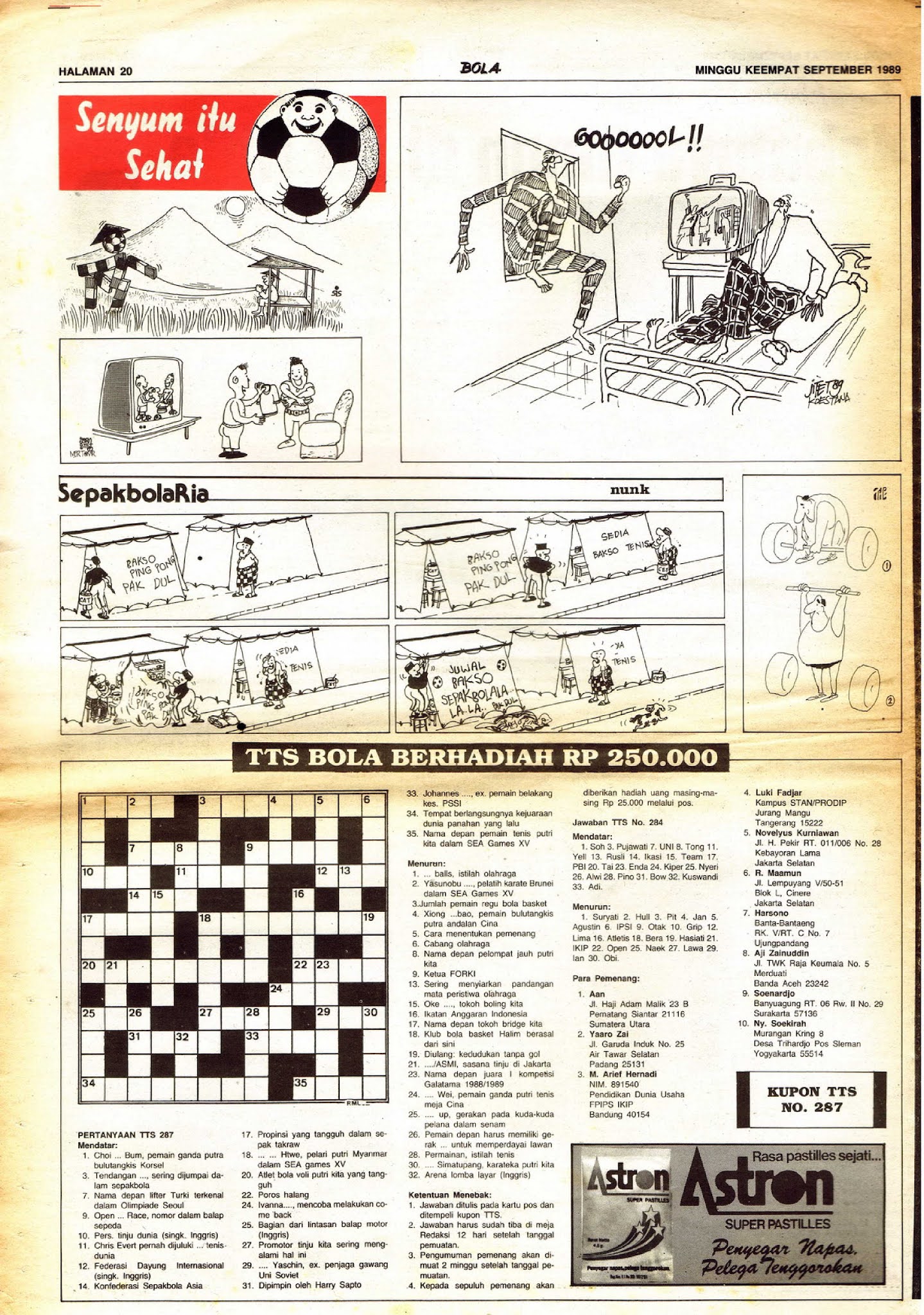 BOLA Portuguese Newspaper #6534 edition 11 March 1989