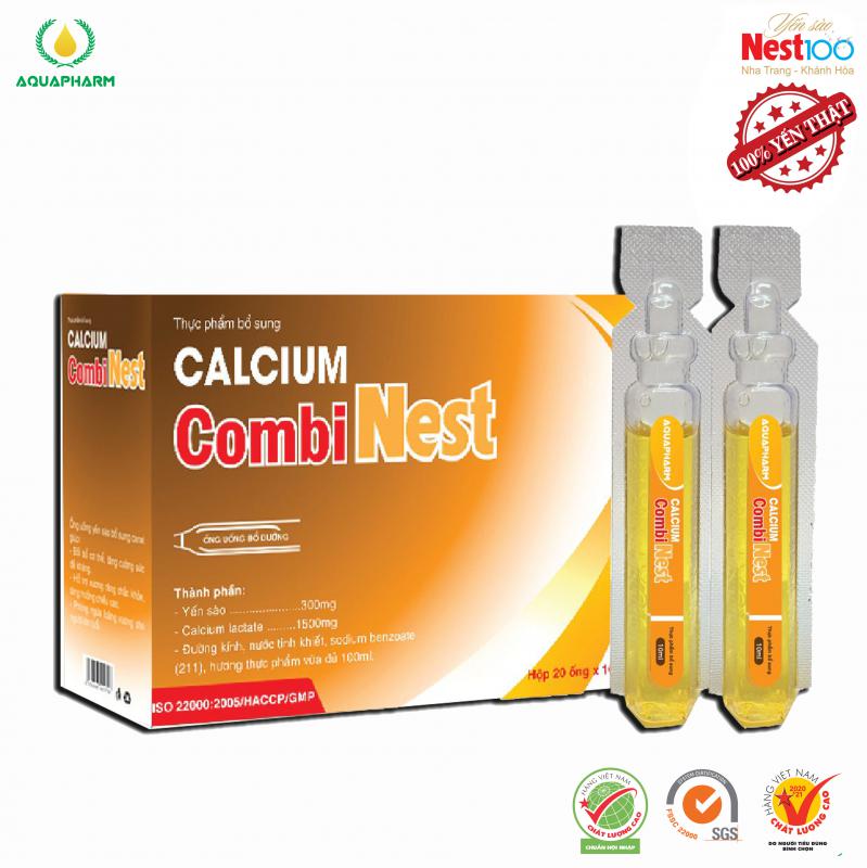 [Aquapharm] Ống Yến Sào Calcium Combinest Hộp 20 Ống