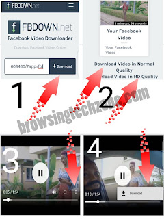 Steps to download Facebook video