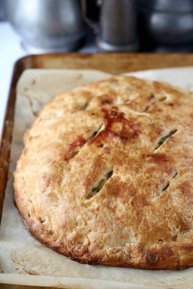 Sheet Pan Seafood Pot Pie Karen's Kitchen Stories