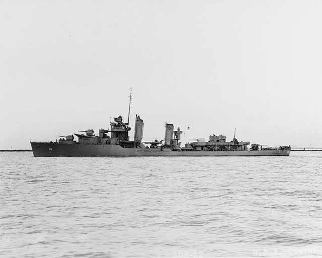 U.S. Navy destroyer USS Conyngham (DD-371), 22 January 1942 worldwartwo.filminspector.com