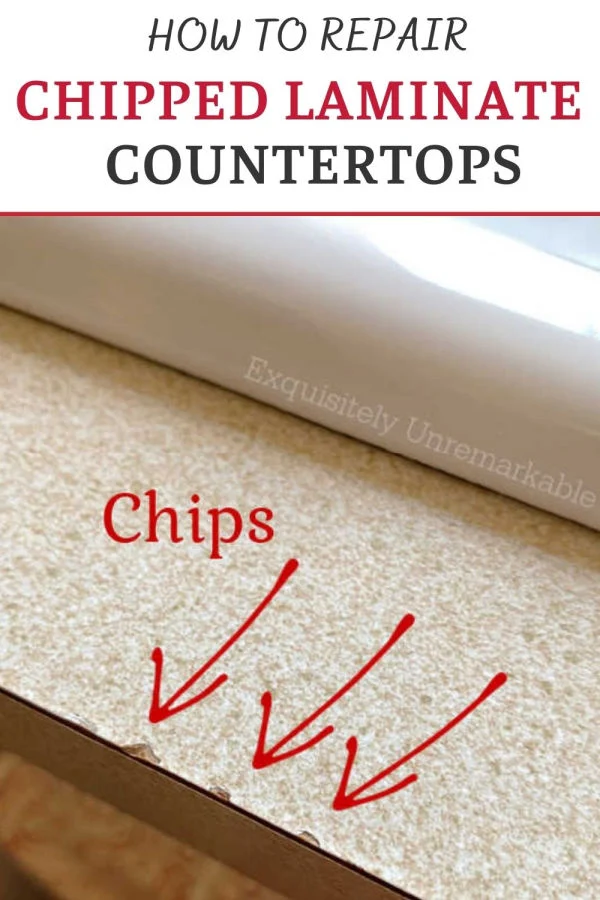 HOW TO REPAIR CHIPPED LAMINATE COUNTERTOP