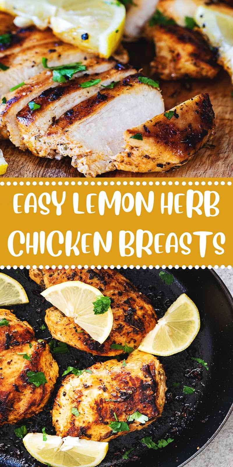 EASY LEMON HERB CHICKEN BREASTS 3 SECONDS