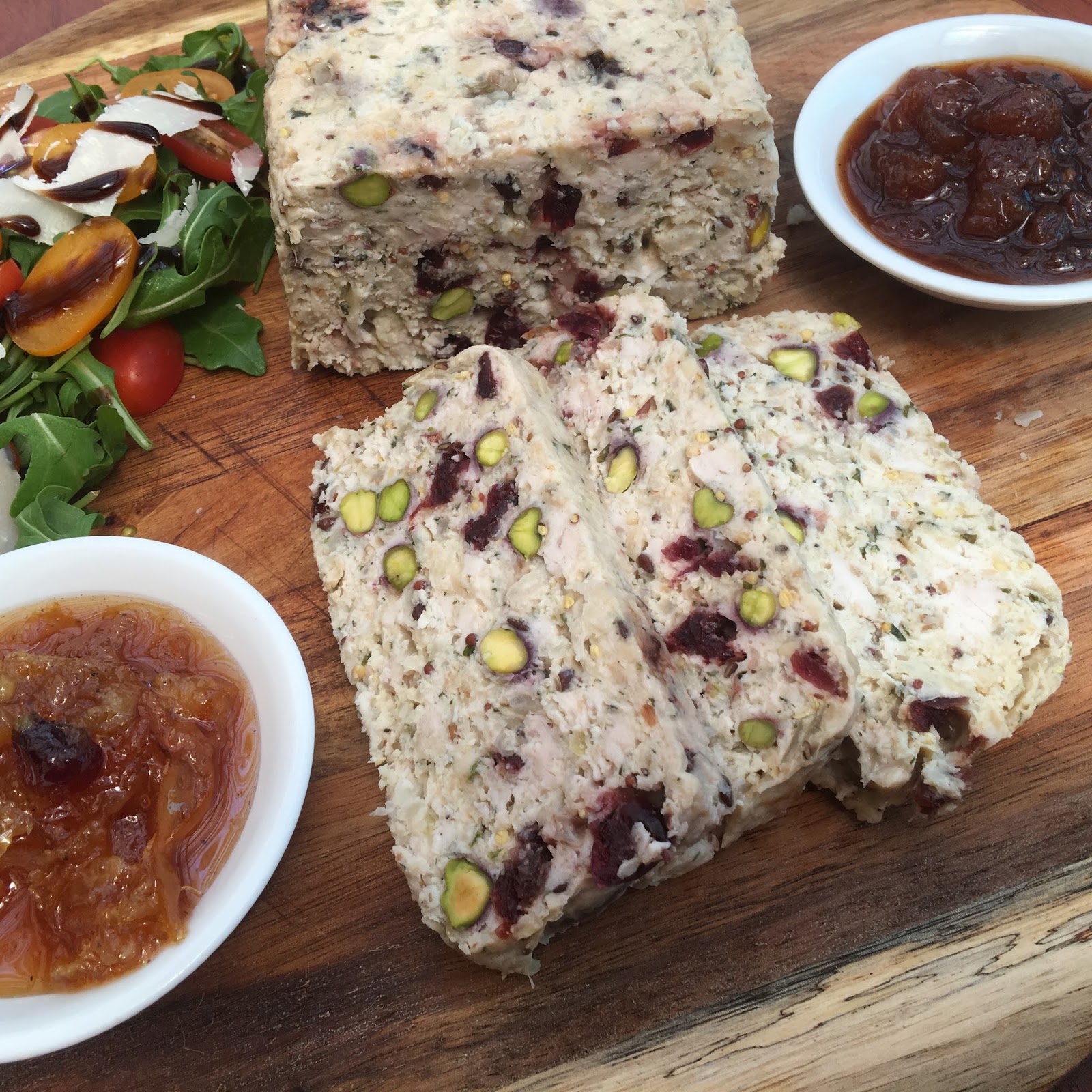 a dash of flavour Chicken, Cranberry and Pistachio Terrine