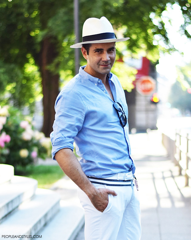  Ante Vrban, arhitektura, moda, dizajn, muška moda, street style. How to wear white pants and Panama hat for guys