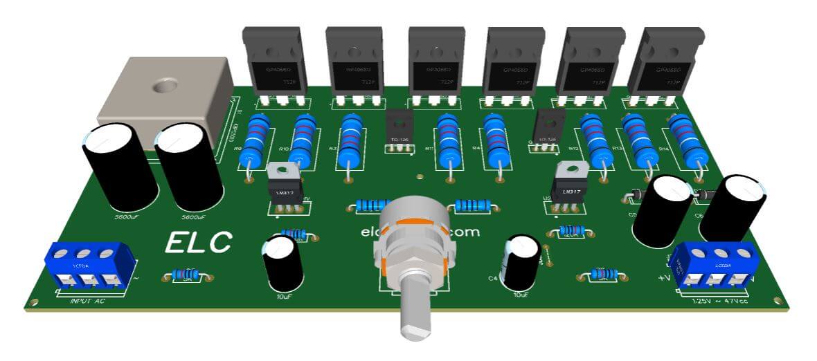 Symmetrical Power Supply PCB: Perfect for Audio Amplifiers! Lm317 lm337 dual power supply pcb schematic