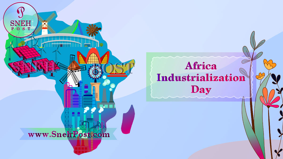 Africa industrialization day stock illustration Africa Industrialization Day
