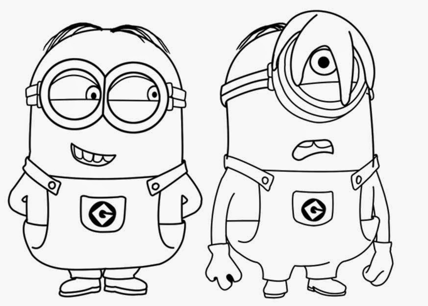 Cute Despicable Me Minion Coloring Pages