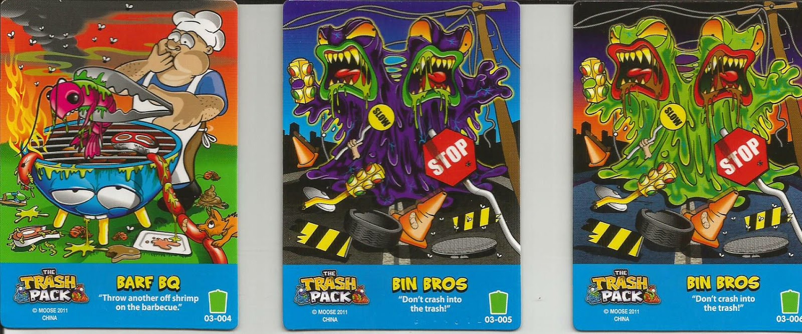 GeoBloxJF: The Trash Pack Trading Card Collection 1 03-001 to 03-030