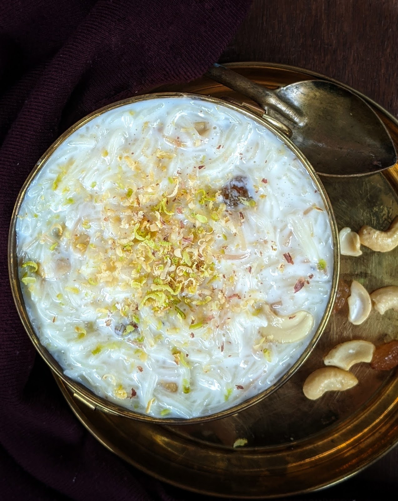 Bowl Of Food With Ash: Vermicelli Kheer Recipe |How To Make Seviyan ...