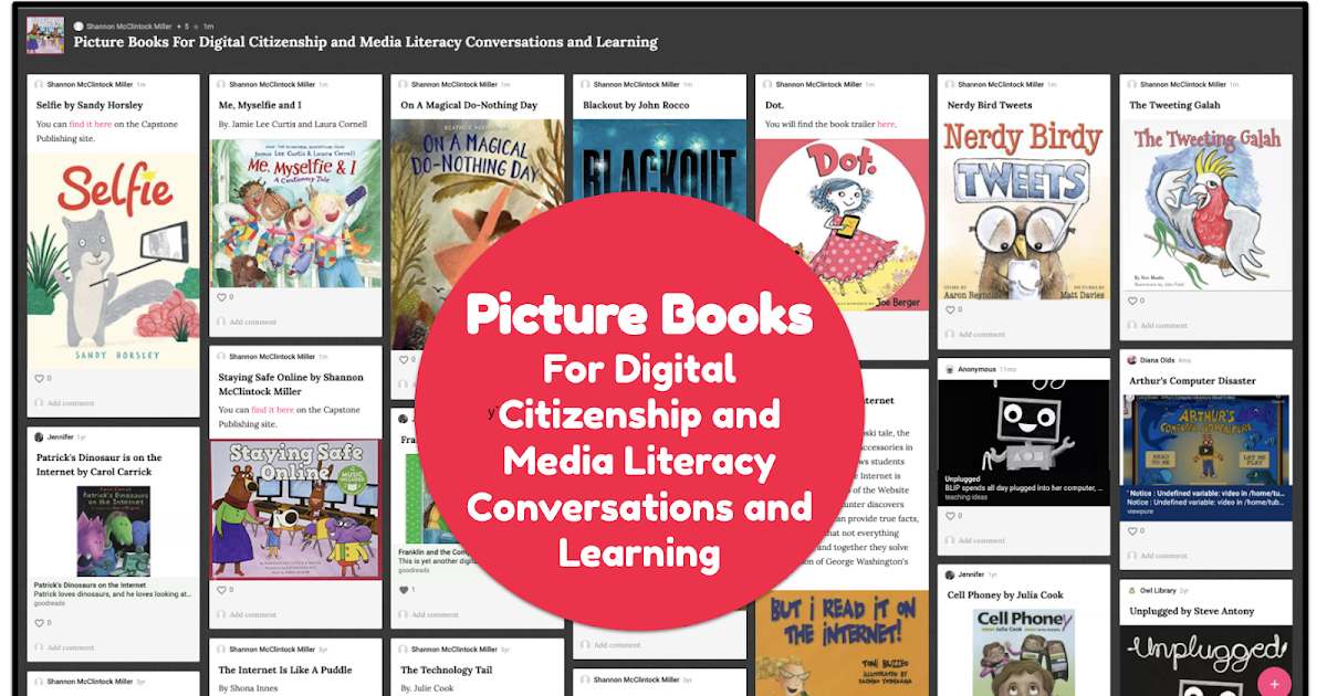 The Library Voice Picture Books For Digital Citizenship and Media Literacy Conversations and