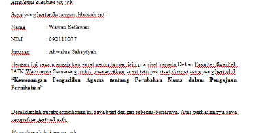 Contoh Surat Balasan Riset Skripsi Contoh Surat