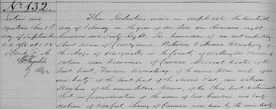 Land records of Dufferin County, ca. 1821-1955, Orangeville (indexed) 1825-1863; Orangeville (v. 1) 1841-1869; Orangeville (v. O, indexed) 1864-1869, instrument 132; Registrar's Office, Orangeville, Ontario; DGS 8,548,530, image 525 (https://www.familysearch.org/ark:/61903/3:1:3Q9M-C3QZ-WF3K : accessed 13 Jul 2021).