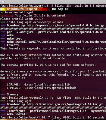 homebrew for mac os lion homebrew for mac os lion