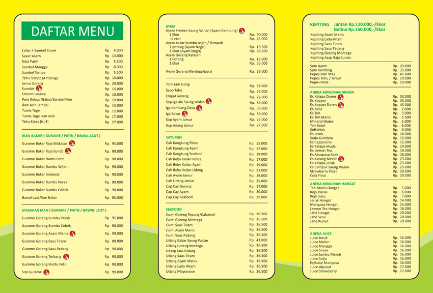 Rumah Makan Wulan Sari Bekasi Barat Info Terkait Rumah