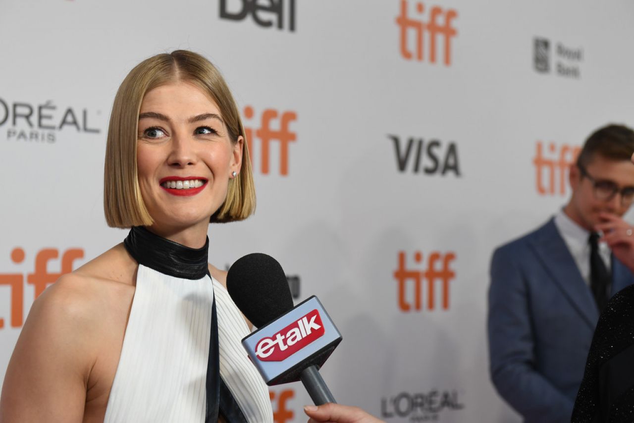 celebrity addicted: Rosamund Pike – “Radioactive” Premiere at TIFF 2019