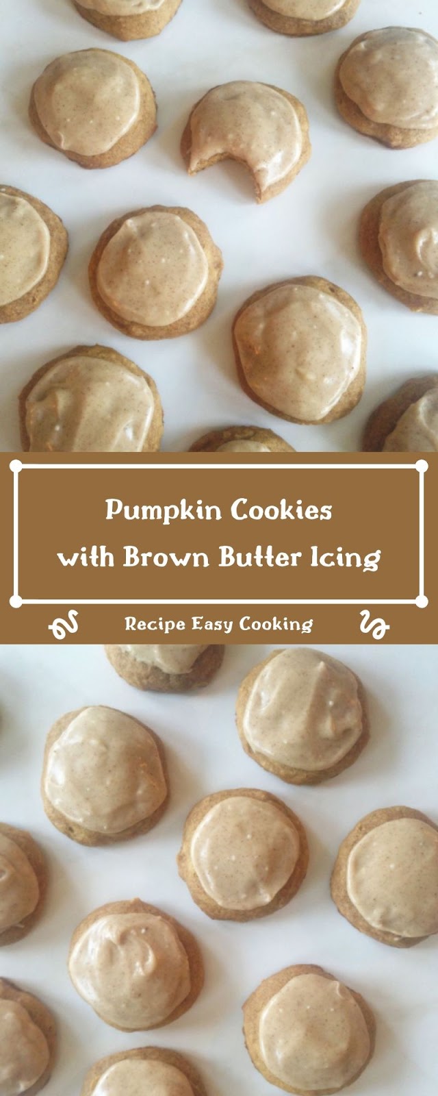 Pumpkin Cookies with Brown Butter Icing
