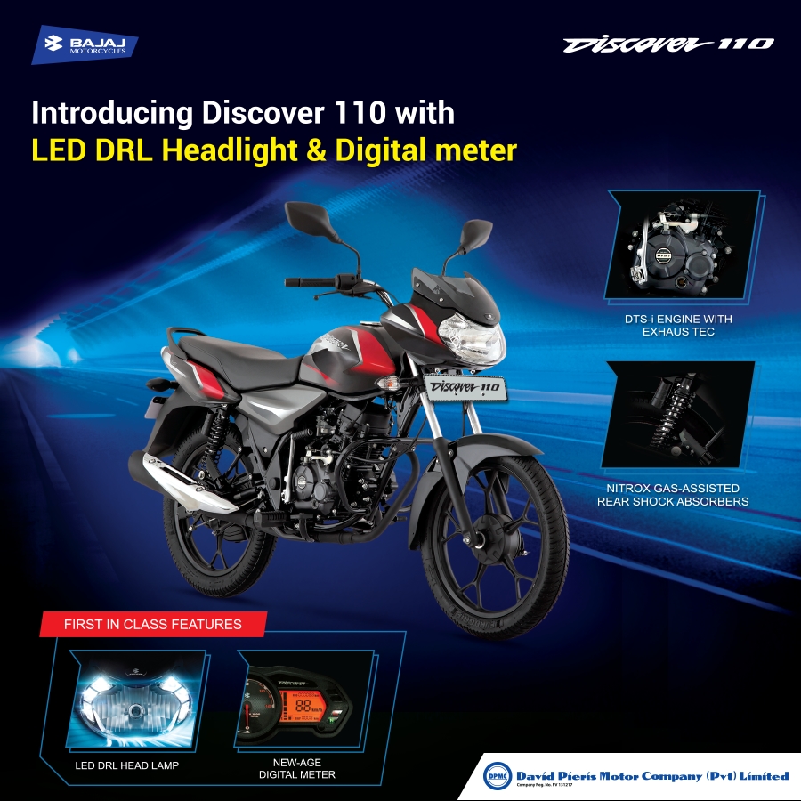 Bajaj Discover 110 Price in Sri Lanka 2018 July