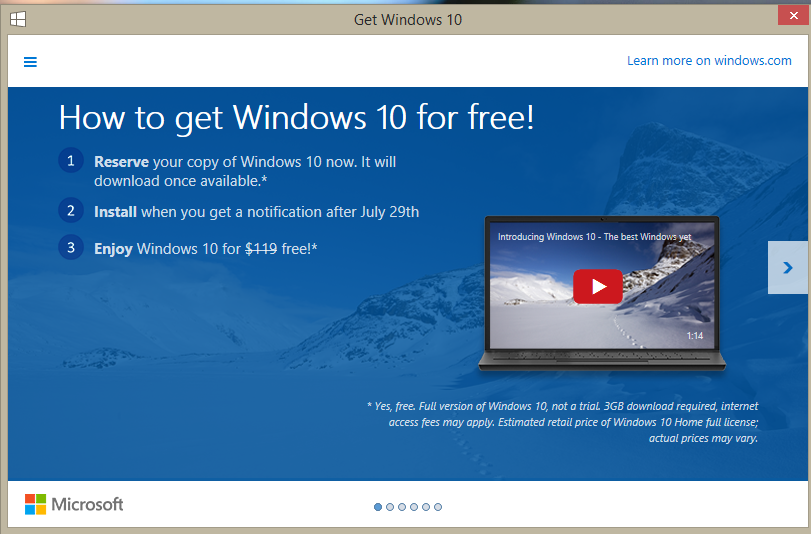 Get Windows 10 from Windows 8.1 ~ Explore Microsoft 365
