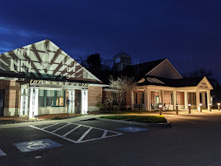 The Franklin Senior Center at night