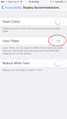 ios 10 color filters