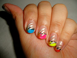 neon nail french tip colors arts